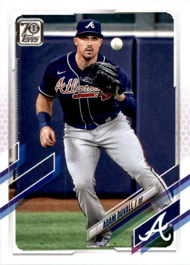2021 Topps #601 Adam Duvall NM-MT Atlanta Braves Baseball Card - Baseball Card Single