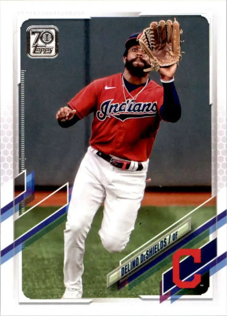 2021 Topps #602 Delino DeShields NM-MT Cleveland Indians Baseball Card - Baseball Card Single