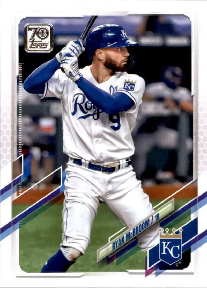2021 Topps #606 Ryan McBroom NM-MT Kansas City Royals Baseball Card - Baseball Card Single