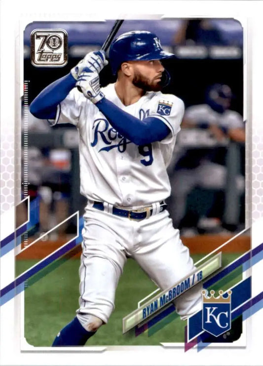 2021 Topps #606 Ryan McBroom NM-MT Kansas City Royals Baseball Card - Baseball Card Single
