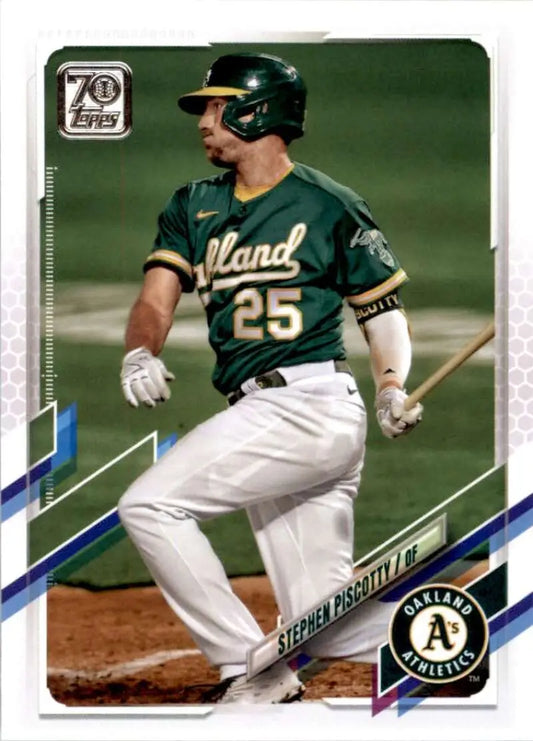 2021 Topps #607 Stephen Piscotty NM-MT Oakland Athletics Baseball Card - Baseball Card Single