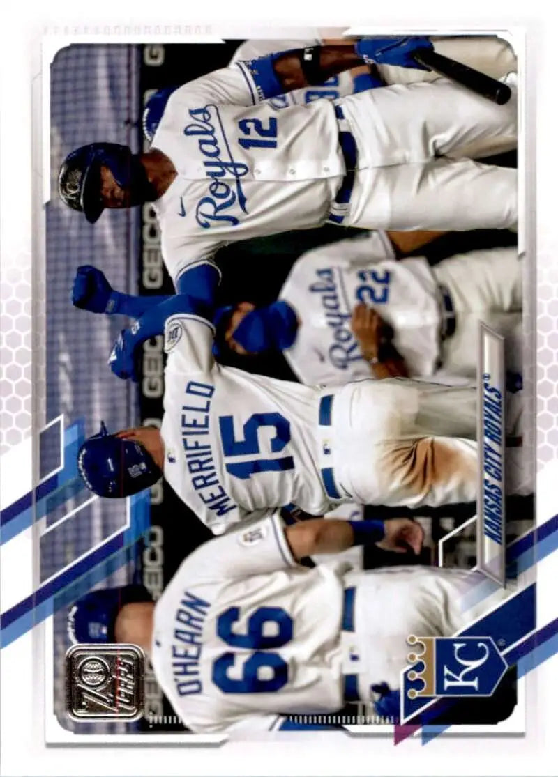 2021 Topps #608 Kansas City Royals NM-MT Baseball Card - Baseball Card Single
