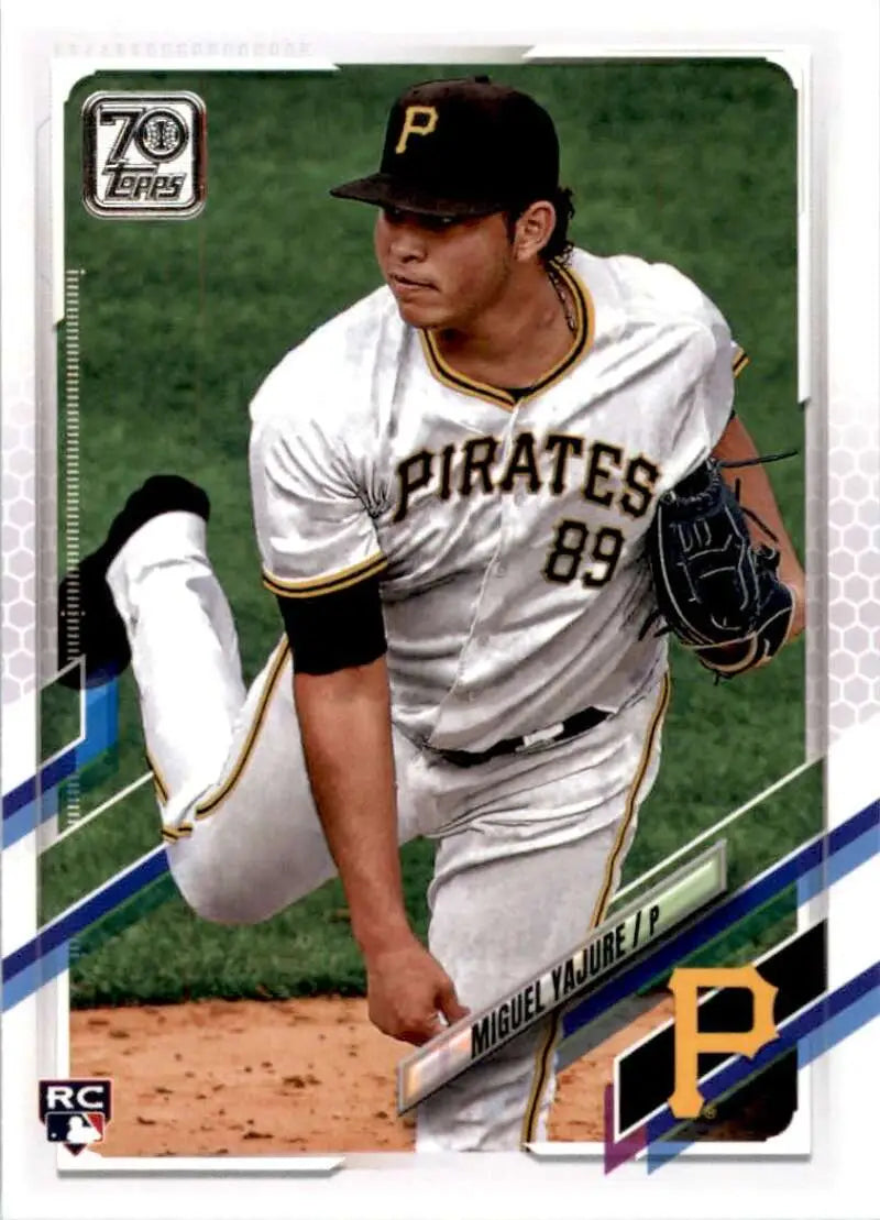 2021 Topps #612 Miguel Yajure NM-MT RC Rookie Pittsburgh Pirates Baseball Card - Baseball Card Single