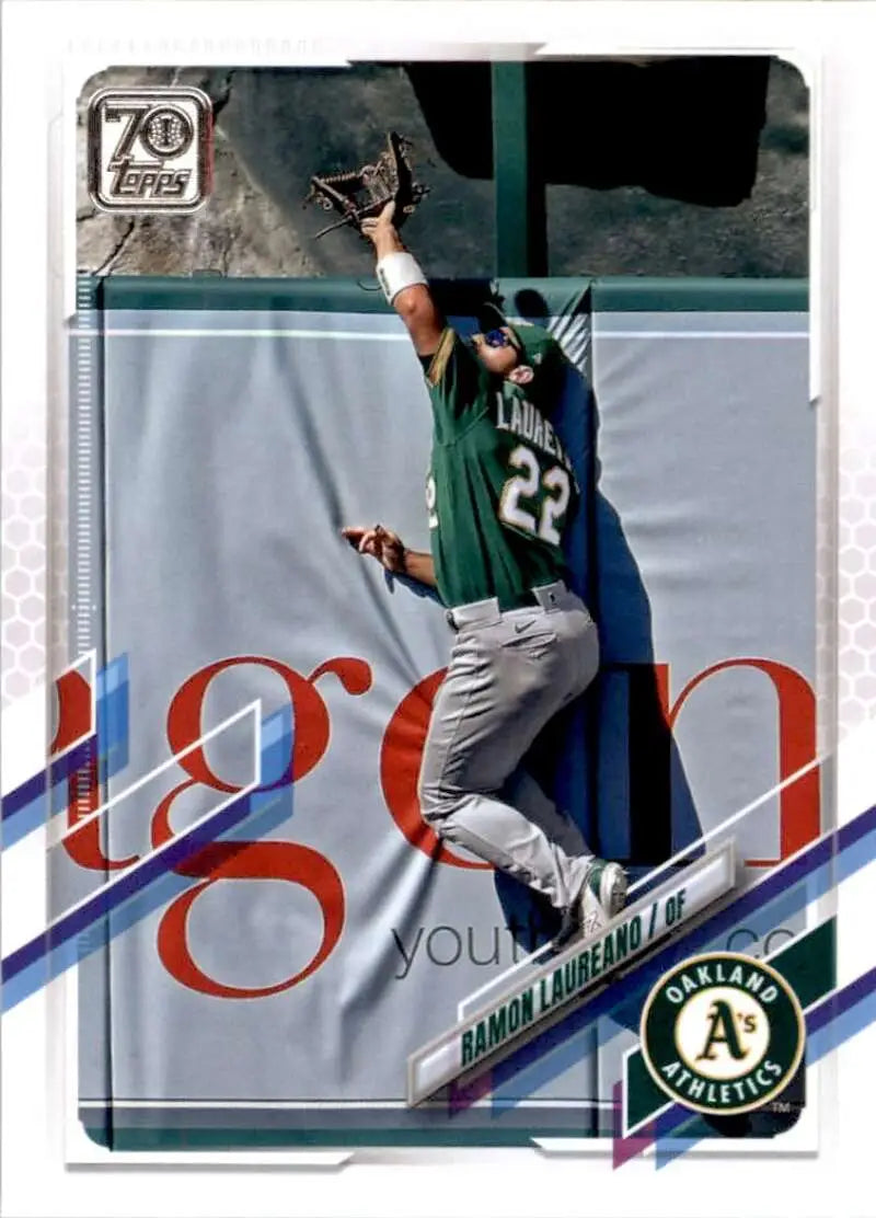 2021 Topps #613 Ramon Laureano NM-MT Oakland Athletics Baseball Card - Baseball Card Single