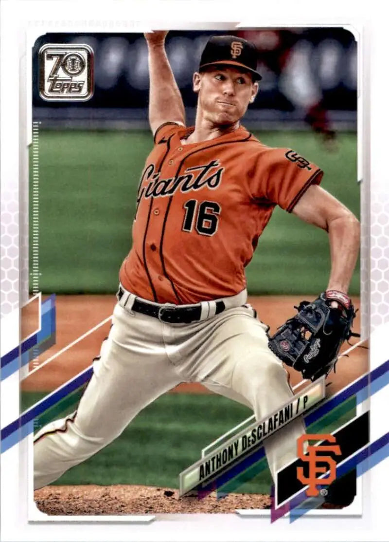 2021 Topps #614 Anthony DeSclafani NM-MT San Francisco Giants Baseball Card - Baseball Card Single