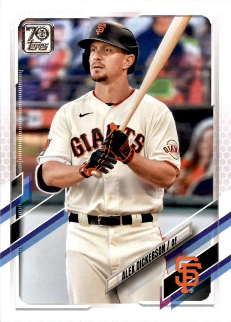 2021 Topps #616 Alex Dickerson NM-MT San Francisco Giants Baseball Card - Baseball Card Single