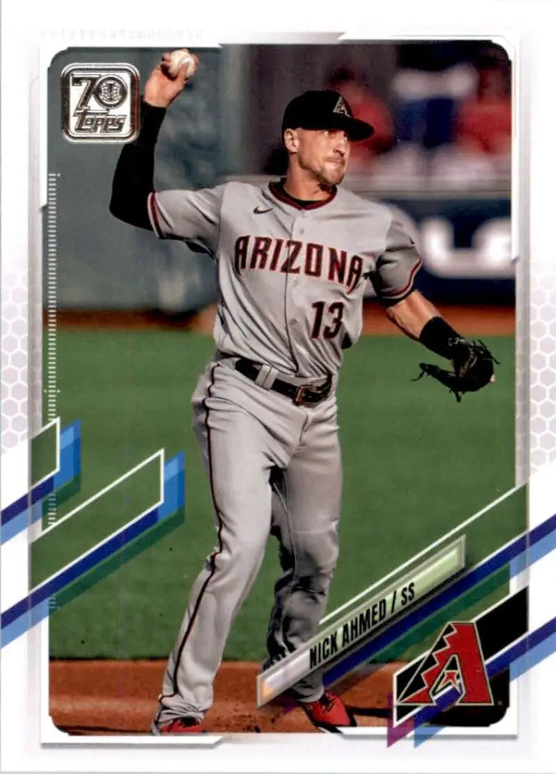2021 Topps #618 Nick Ahmed NM-MT Arizona Diamondbacks Baseball Card - Baseball Card Single