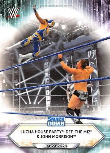 WWE wrestling trading card from 2021 Topps Lucha House Party NM-MT original gloss