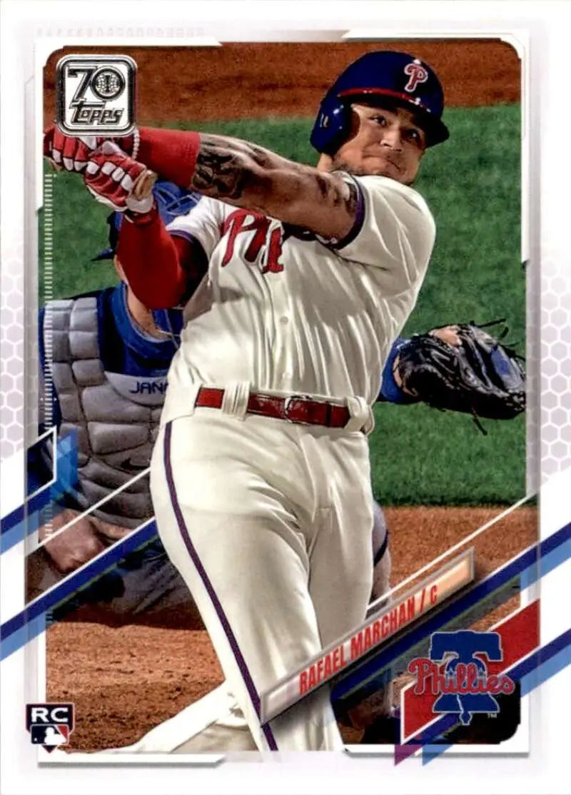 2021 Topps #622 Rafael Marchan NM-MT RC Rookie Philadelphia Phillies Baseball Card - Baseball Card Single