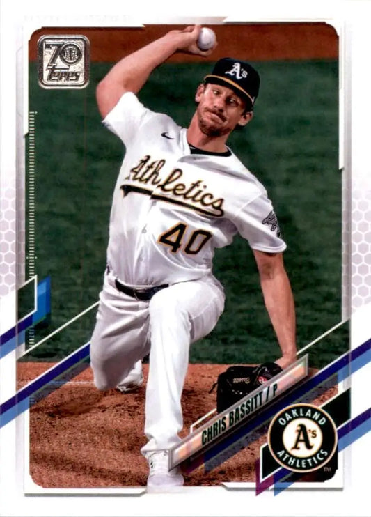 2021 Topps #626 Chris Bassitt NM-MT Oakland Athletics Baseball Card - Baseball Card Single