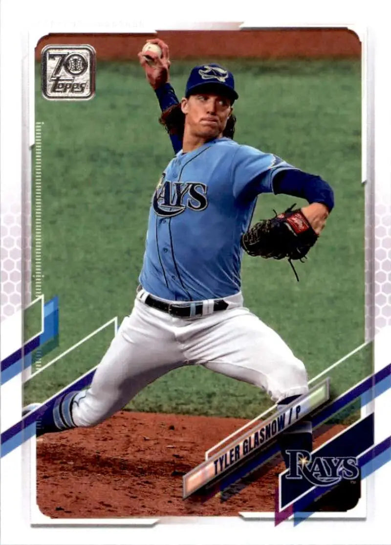 2021 Topps #629 Tyler Glasnow NM-MT Tampa Bay Rays Baseball Card - Baseball Card Single