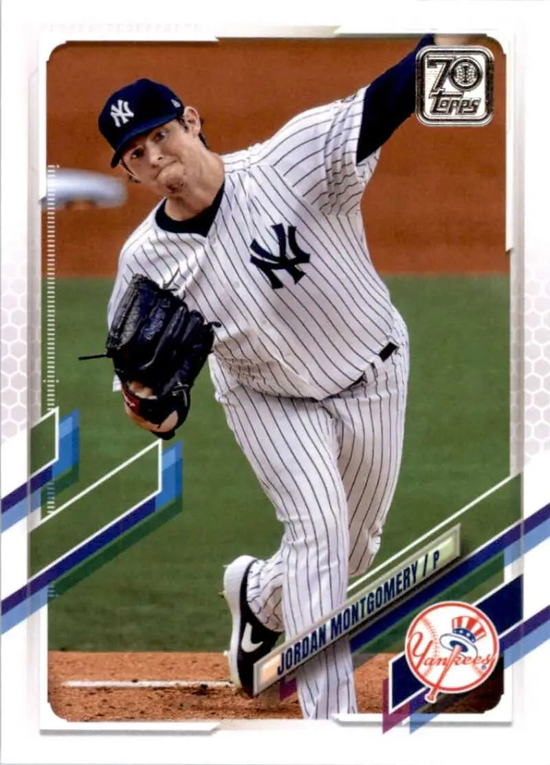 2021 Topps #630 Jordan Montgomery NM-MT New York Yankees Baseball Card - Baseball Card Single