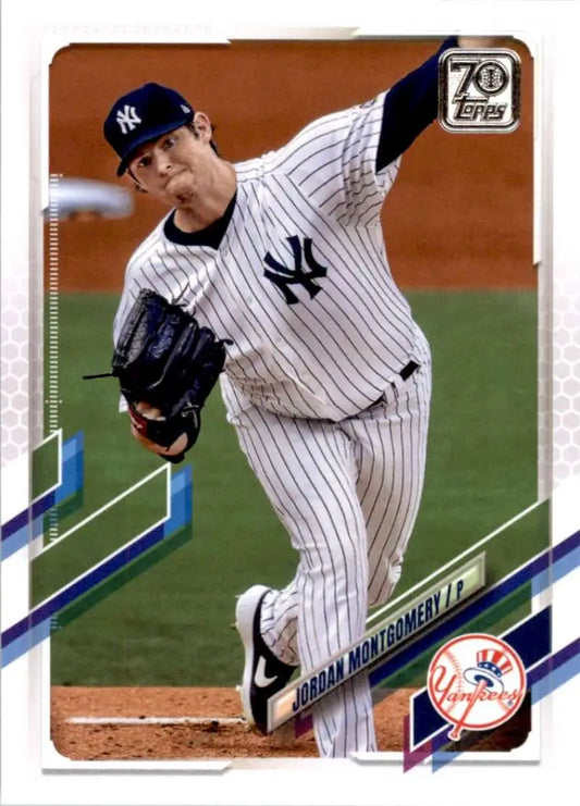 2021 Topps #630 Jordan Montgomery NM-MT New York Yankees Baseball Card - Baseball Card Single