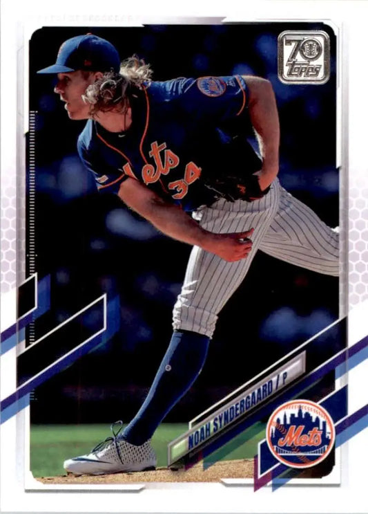 2021 Topps #631 Noah Syndergaard NM-MT New York Mets Baseball Card - Baseball Card Single