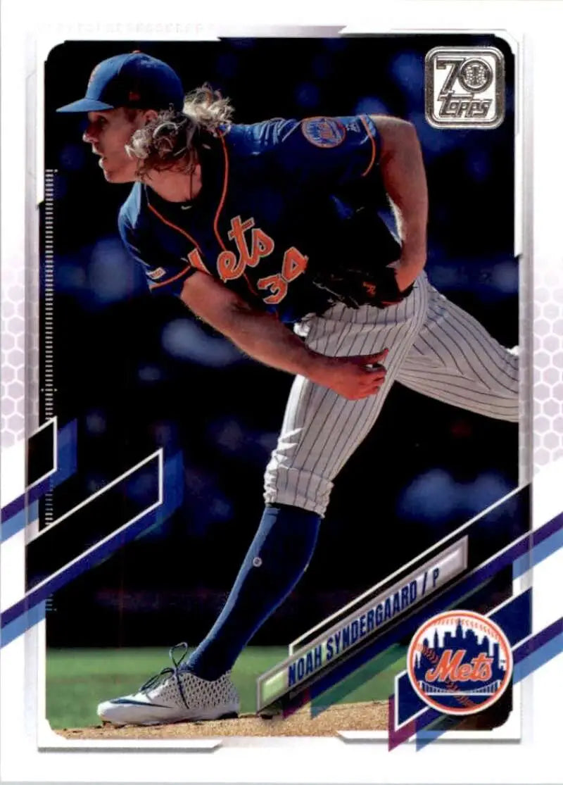 2021 Topps #631 Noah Syndergaard NM-MT New York Mets Baseball Card - Baseball Card Single