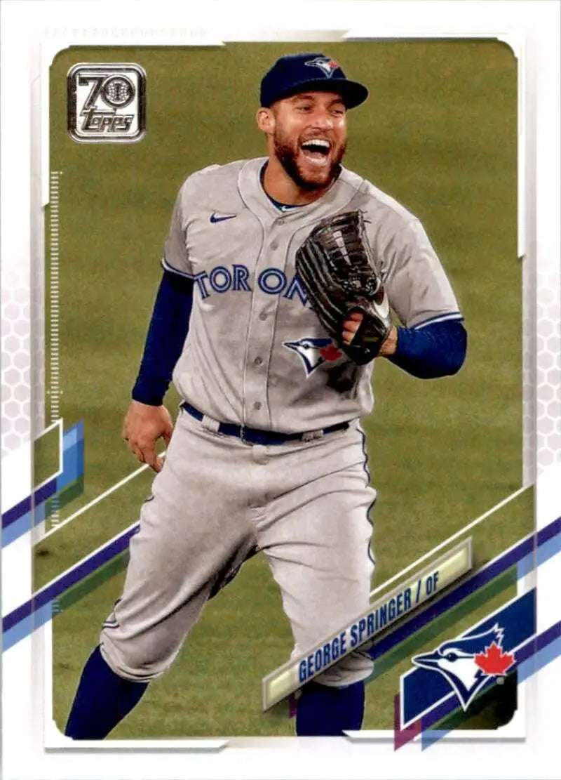 2021 Topps #633 George Springer NM-MT Toronto Blue Jays Baseball Card - Baseball Card Single