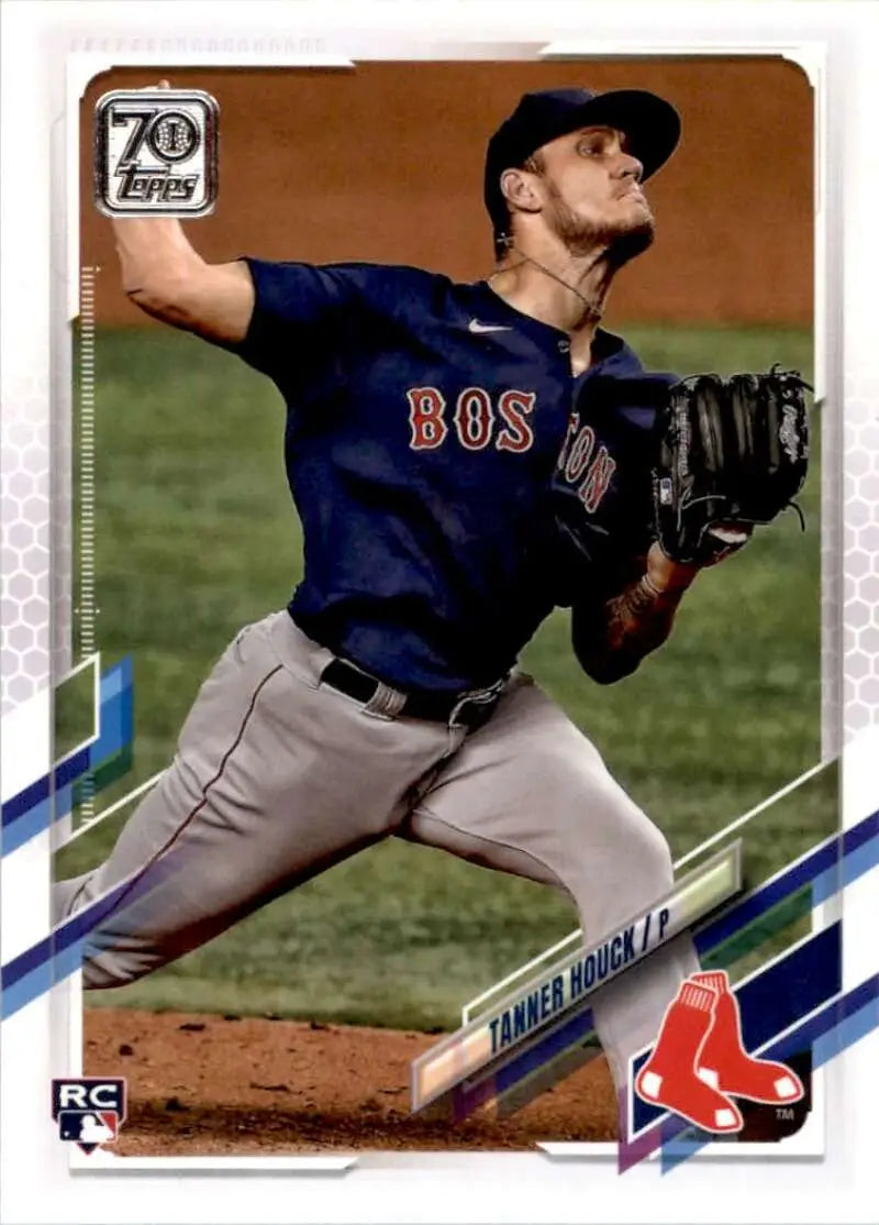 2021 Topps #635 Tanner Houck NM-MT RC Rookie Boston Red Sox Baseball Card - Baseball Card Single
