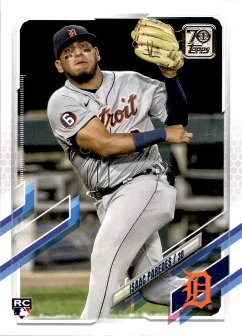 2021 Topps #65 Isaac Paredes NM-MT RC Rookie Detroit Tigers Baseball Card - Baseball Card Single