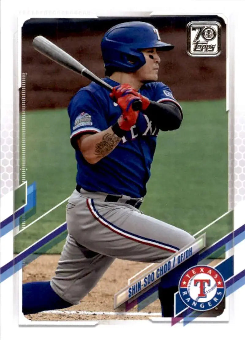 2021 Topps #657 Shin-Soo Choo NM-MT Texas Rangers Baseball Card - Baseball Card Single