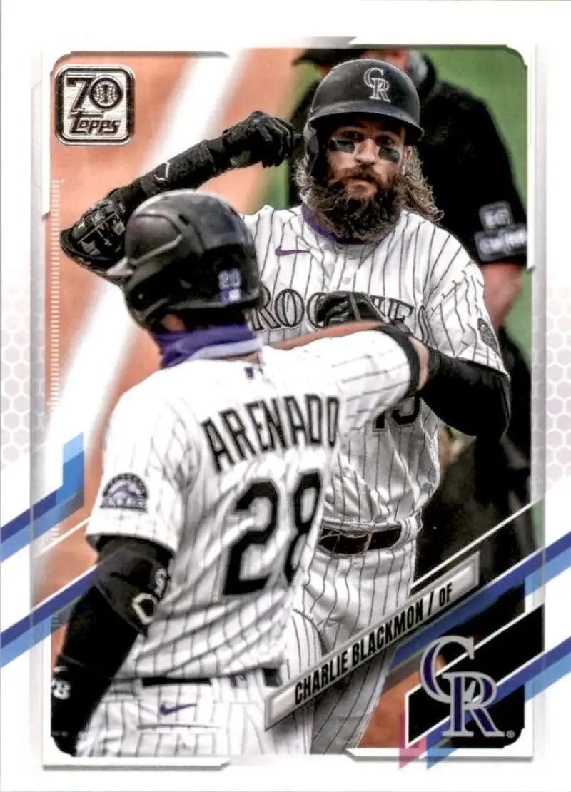 2021 Topps #68 Charlie Blackmon NM-MT Colorado Rockies Baseball Card - Baseball Card Single