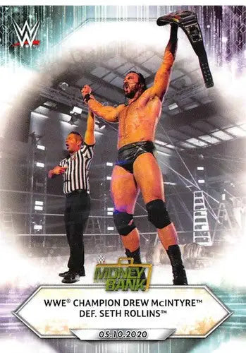 Original gloss WWE trading card featuring Drew McIntyre from 2021 Topps sports cards collection