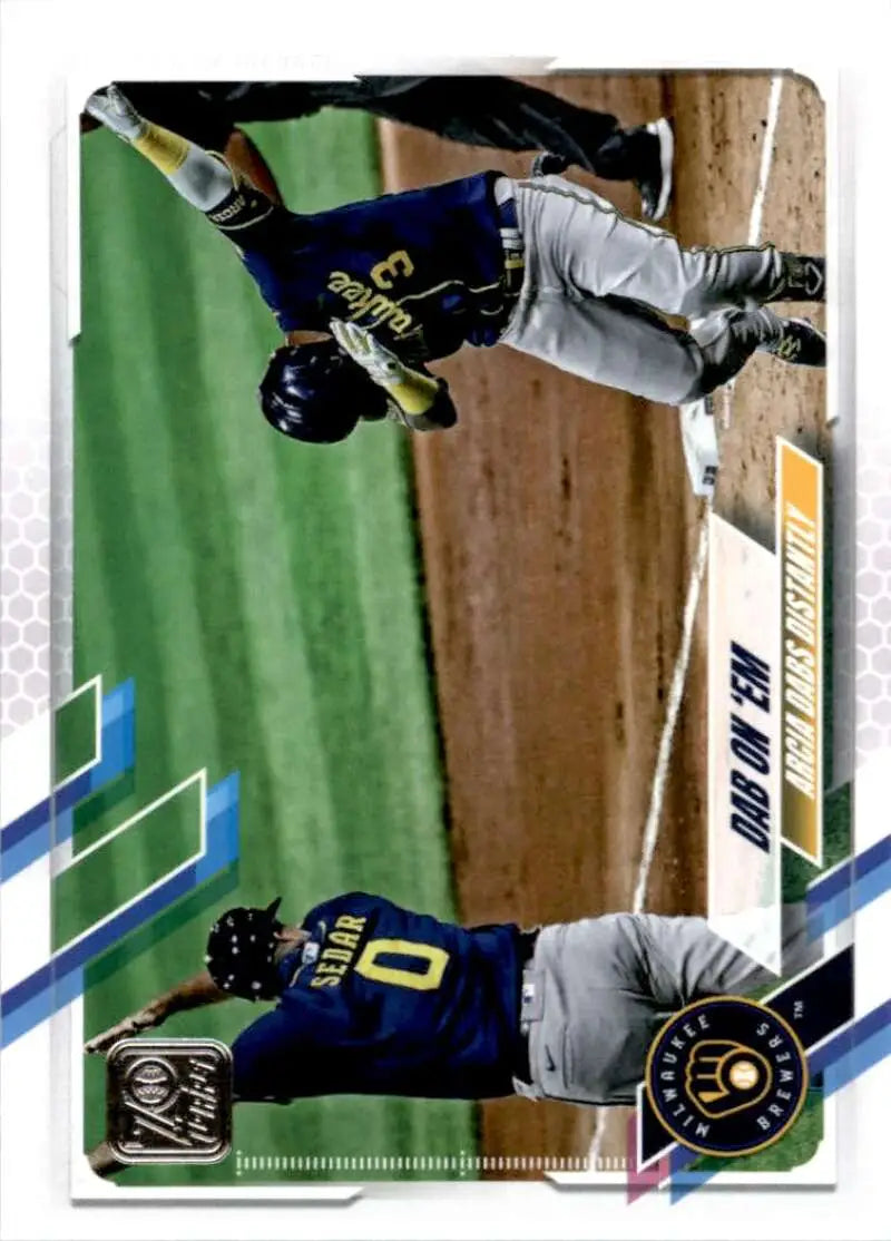 2021 Topps #7 Dab on ’Em NM-MT Milwaukee Brewers Baseball Card - Baseball Card Single