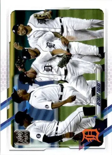 Original gloss Detroit Tigers baseball card featuring Simply Sandoval in multiple poses