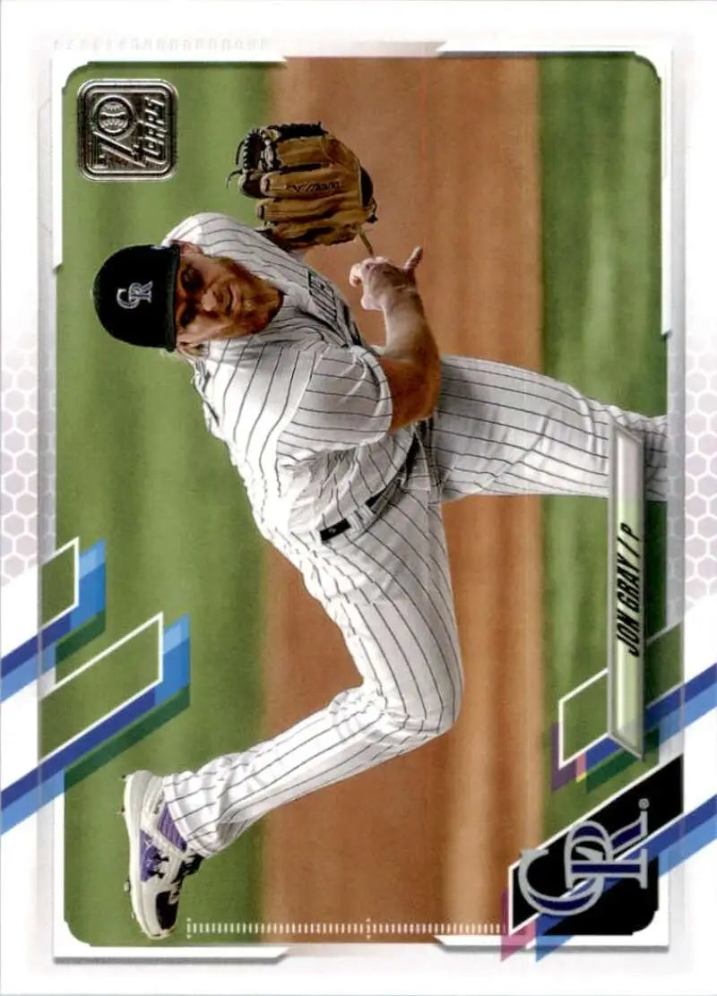 2021 Topps #76 Jon Gray NM-MT Colorado Rockies Baseball Card - Baseball Card Single