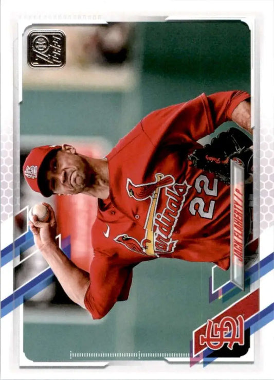 2021 Topps #77 Jack Flaherty NM-MT St. Louis Cardinals Baseball Card - Baseball Card Single