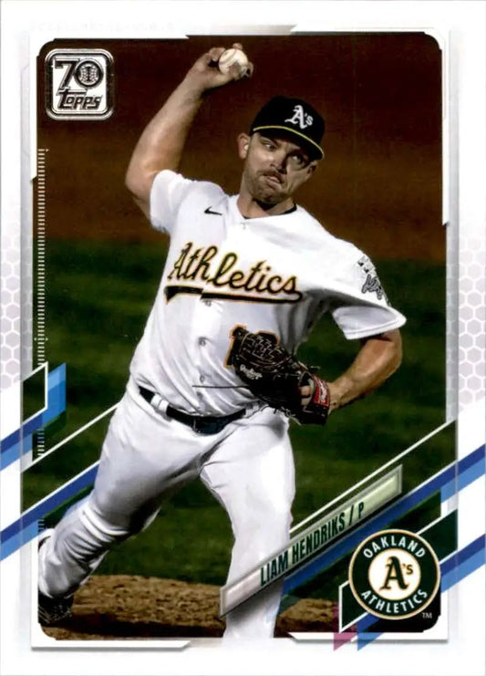 2021 Topps #80 Liam Hendriks NM-MT Oakland Athletics Baseball Card