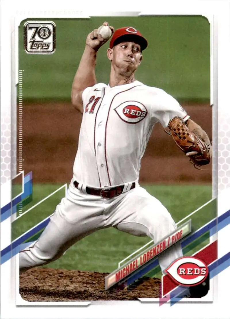 2021 Topps #82 Michael Lorenzen NM-MT Cincinnati Reds Baseball Card - Baseball Card Single