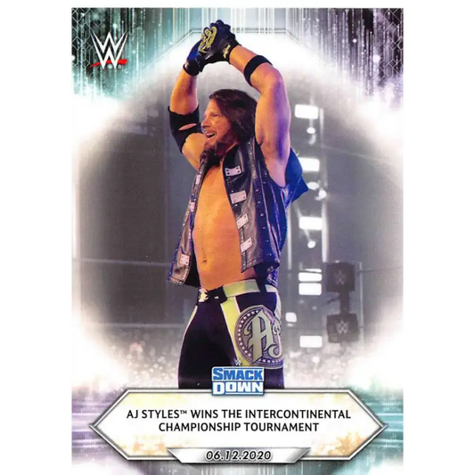 2021 Topps #85 AJ Styles NM-MT Wrestling Card - Non-Sports Card Single