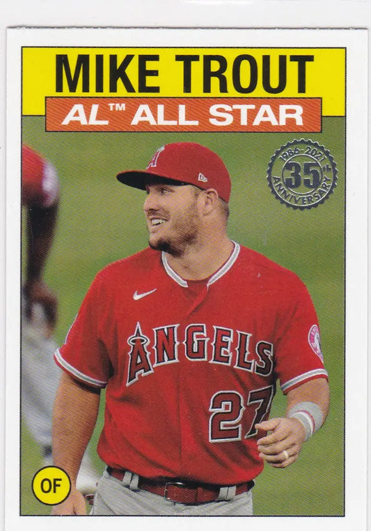 2021 Topps #86AS-23 Mike Trout 35th Anniversary Angels - Baseball Card Single