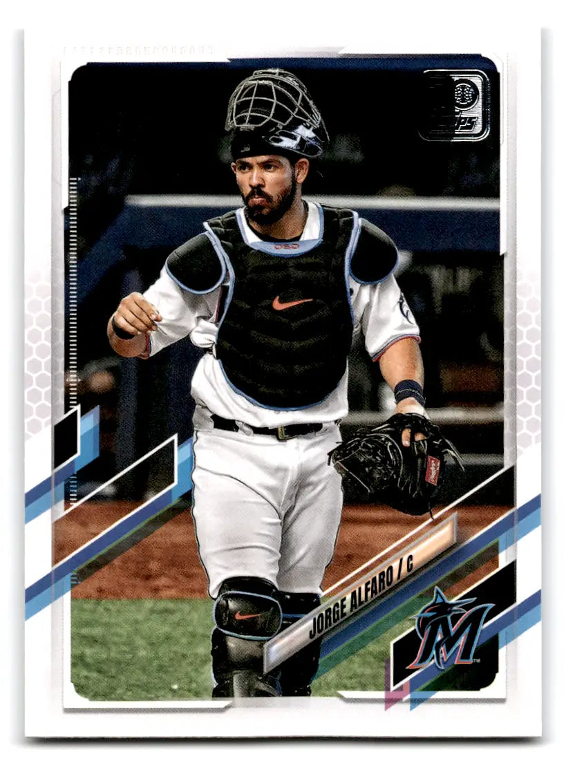 2021 Topps - #87 Jorge Alfaro Miami Marlins - Baseball Card Single