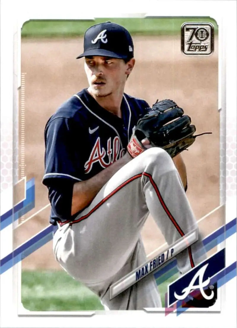 2021 Topps #9 Max Fried NM-MT Atlanta Braves Baseball Card - Baseball Card Single