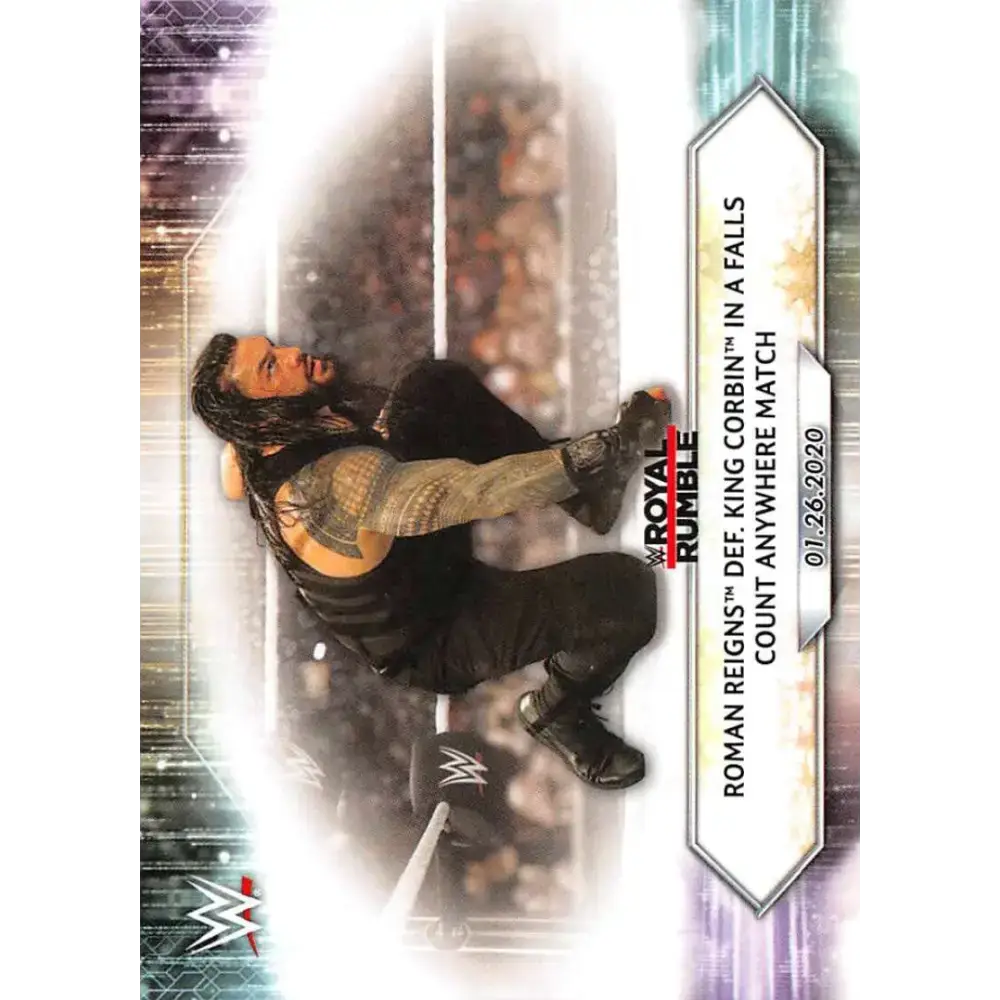 2021 Topps #9 Roman Reigns NM-MT Wrestling Card - Wrestling Card Single