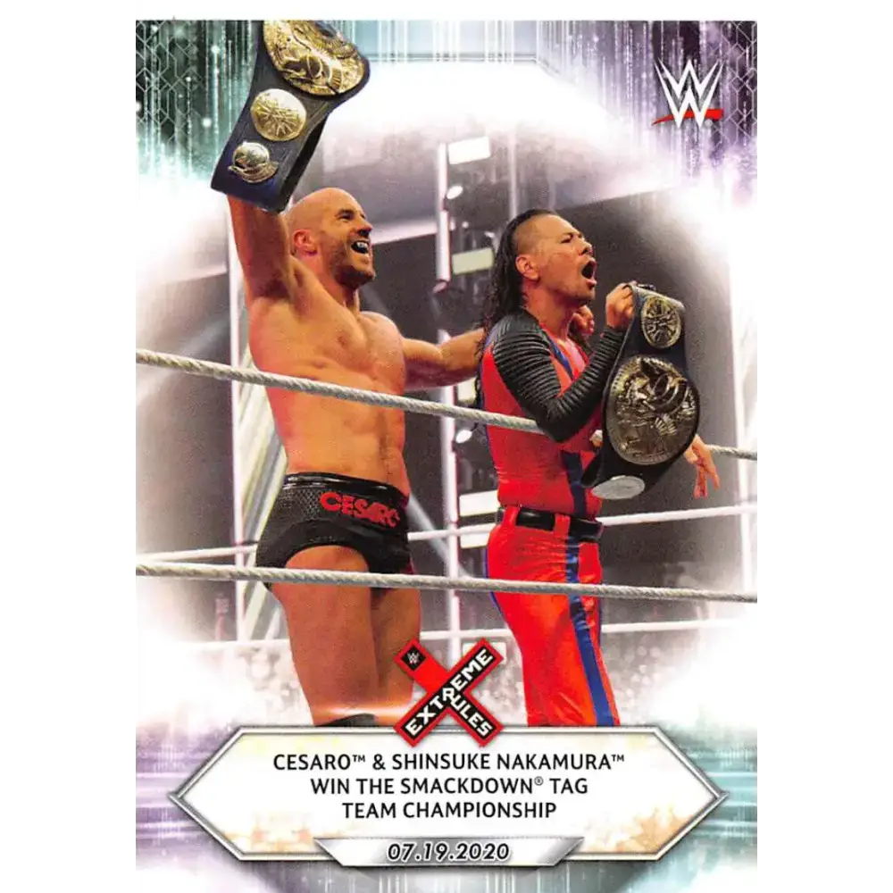 2021 Topps #90 Cesaro/Shinsuke Nakamura NM-MT Wrestling Card - Wrestling Card Single