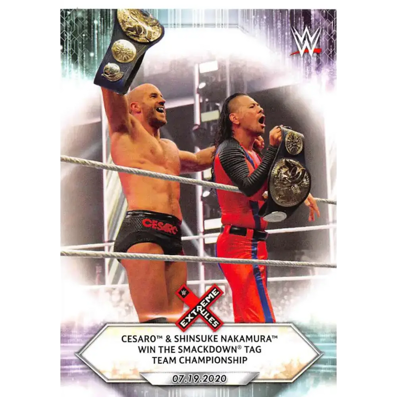 2021 Topps #90 Cesaro/Shinsuke Nakamura NM-MT Wrestling Card - Wrestling Card Single