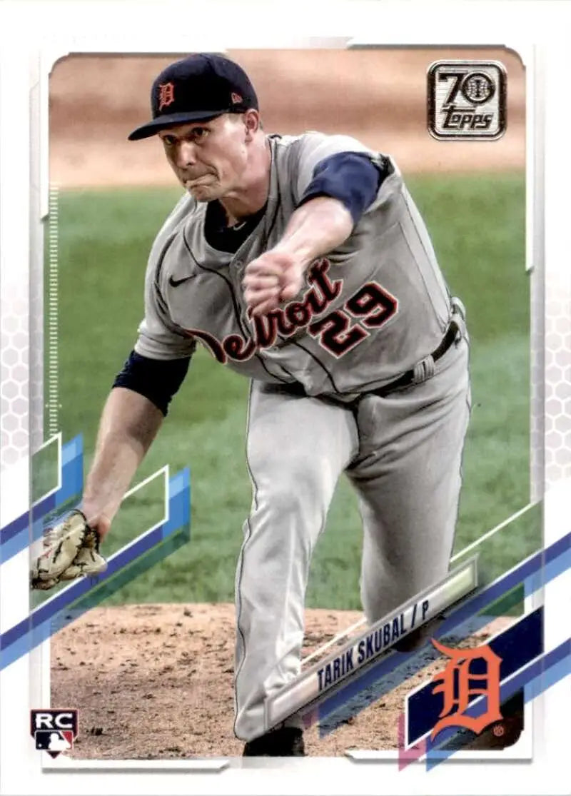 2021 Topps #92 Tarik Skubal NM-MT RC Rookie Detroit Tigers Baseball Card - Baseball Card Single