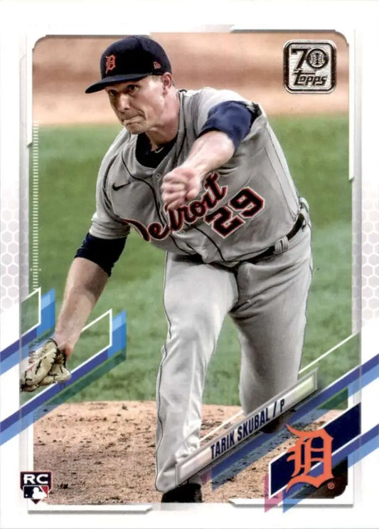 2021 Topps #92 Tarik Skubal NM-MT RC Rookie Detroit Tigers Baseball Card - Baseball Card Single