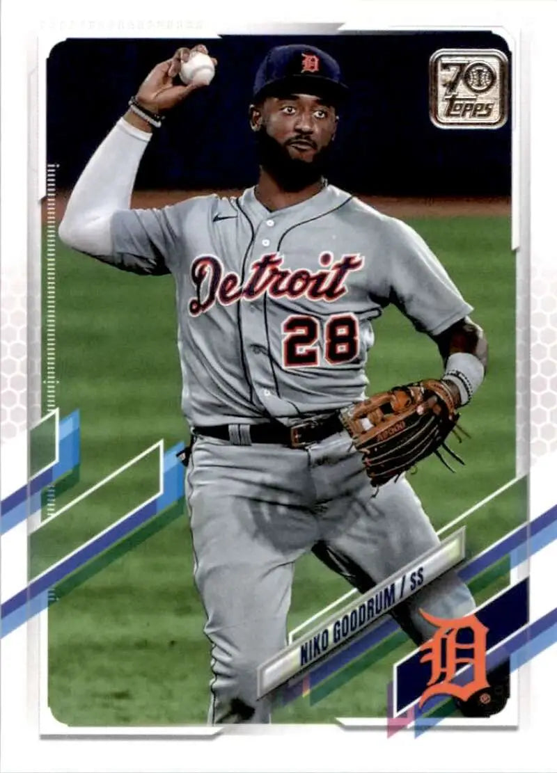 2021 Topps #97 Niko Goodrum NM-MT Detroit Tigers Baseball Card - Baseball Card Single
