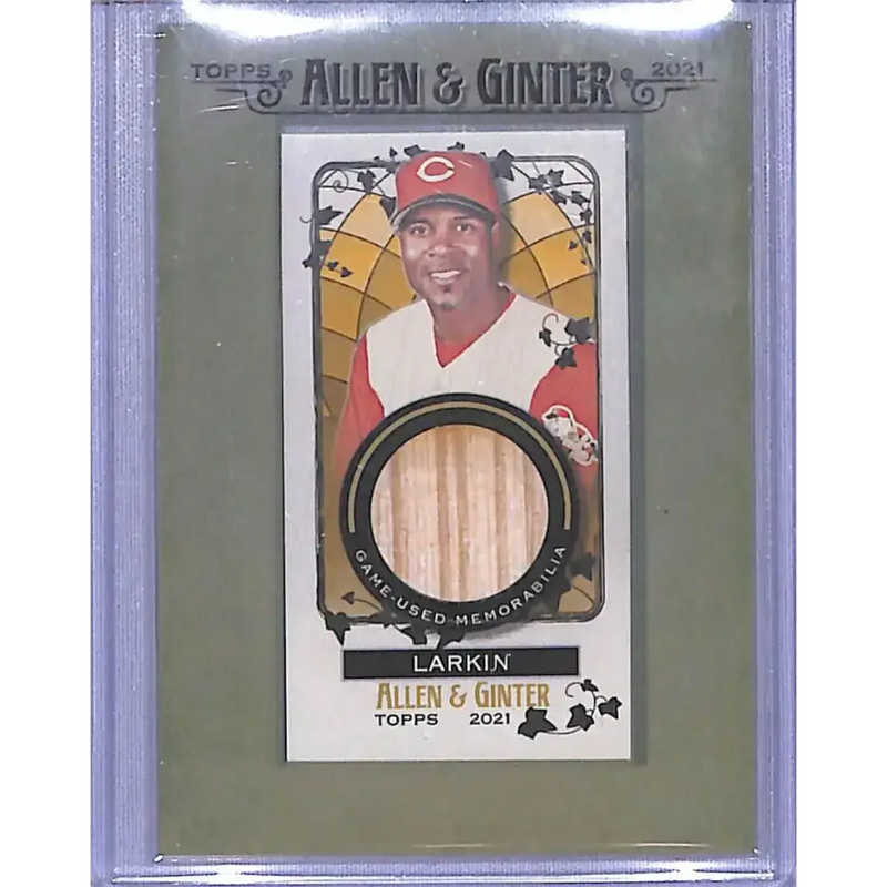 2021 Topps Allen & Ginter Mini Relic #MFR-BL Barry Larkin NM-MT MEM Cincinnati Reds - Baseball Card Single