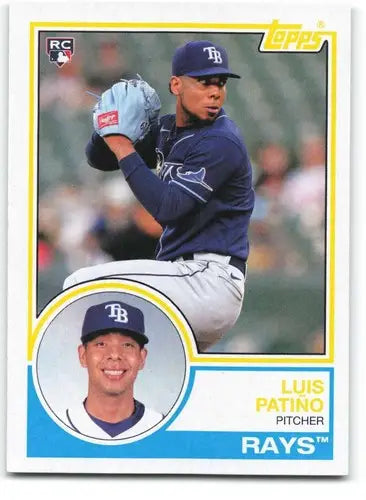 2021 Topps Archives Luis Patiño baseball card with original gloss, near mint rookie Rays