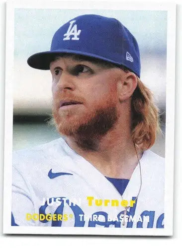 2021 Topps Archives #44 Justin Turner NM Near Mint Dodgers - Baseball Card Single