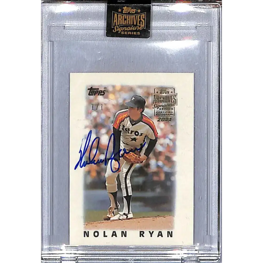 2021 Topps Archives Signature #43 Nolan Ryan NM-MT Auto 1/1 Houston Astros Baseball Card