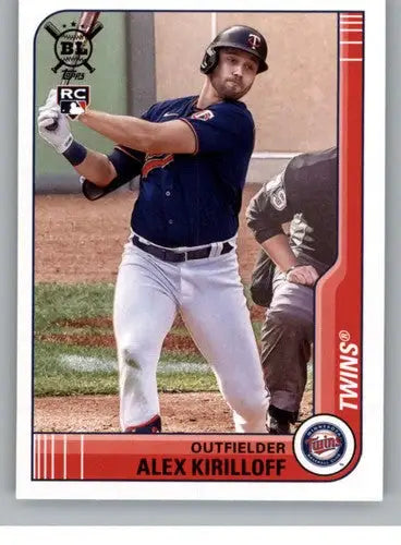 2021 Topps Big League Alex Kirilloff baseball card with original gloss Twins rookie card