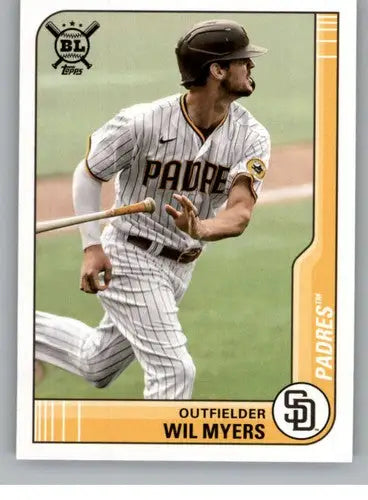 Wil Myers baseball card from 2021 Topps Big League series Padres NM-MT