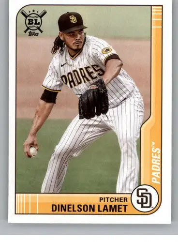 2021 Topps Big League Dinelson Lamet baseball card Padres NM-MT ID 42596