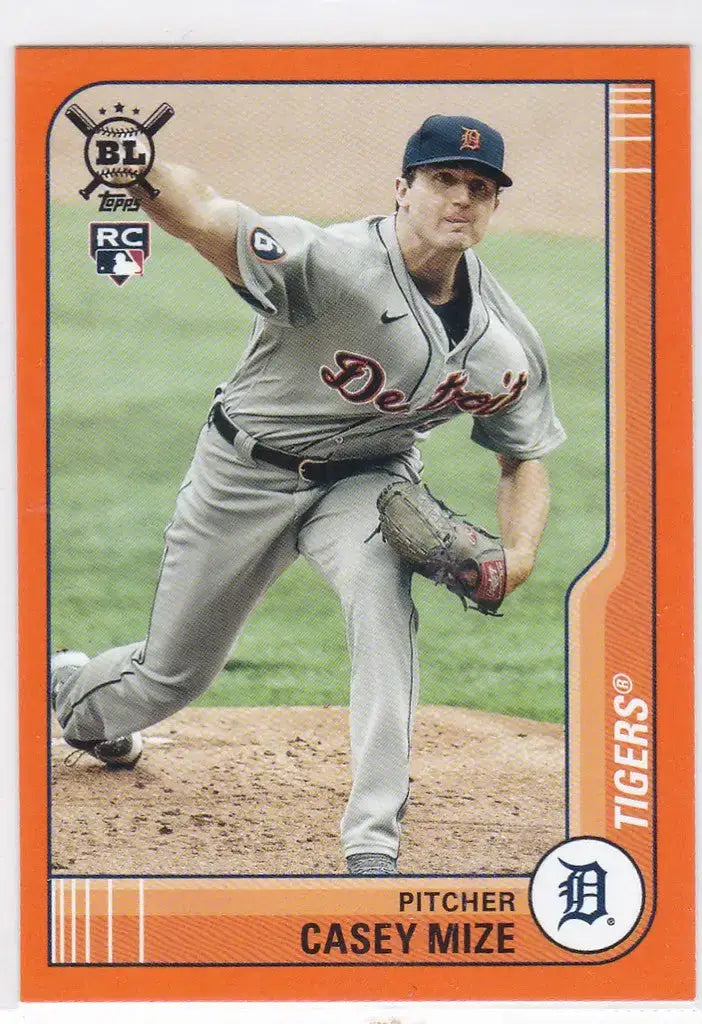 2021 Topps Big League #122 Casey Mize Orange RC Detroit Tigers