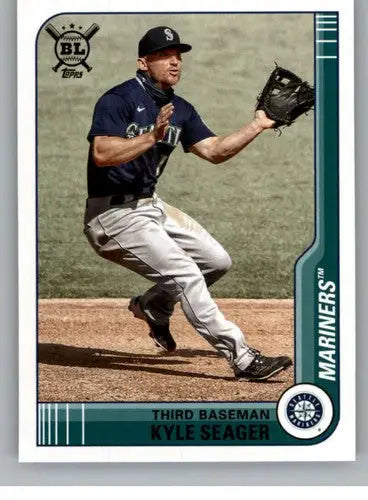 Original gloss 2021 Topps Big League Kyle Seager Mariners baseball card image